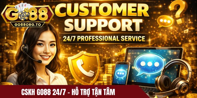 CSKH Go88 24/7 - Hỗ trợ tận tâm, xử lý nhanh mọi vấn đề