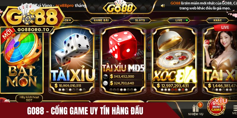 Go88 - Cổng game uy tín hàng đầu, được hàng triệu hội viên tin chọn